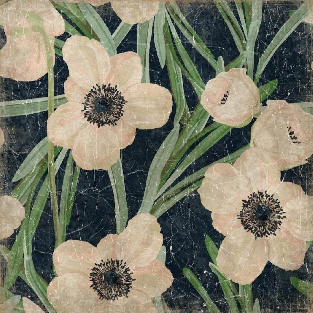 Wall decor - Fleurs Blanches