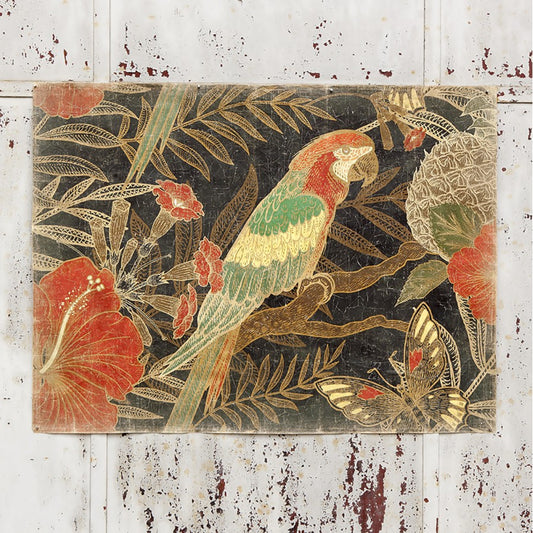Wall decor - Perroquet Fleuri